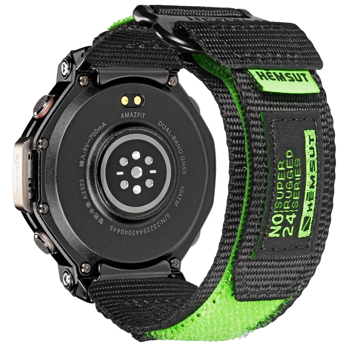 torbollo Watch Bands Compatible with Amazfit T-Rex 3 Pro 48mm | Soft Sport Nylon Strap Adjustable Wristbands - main product image