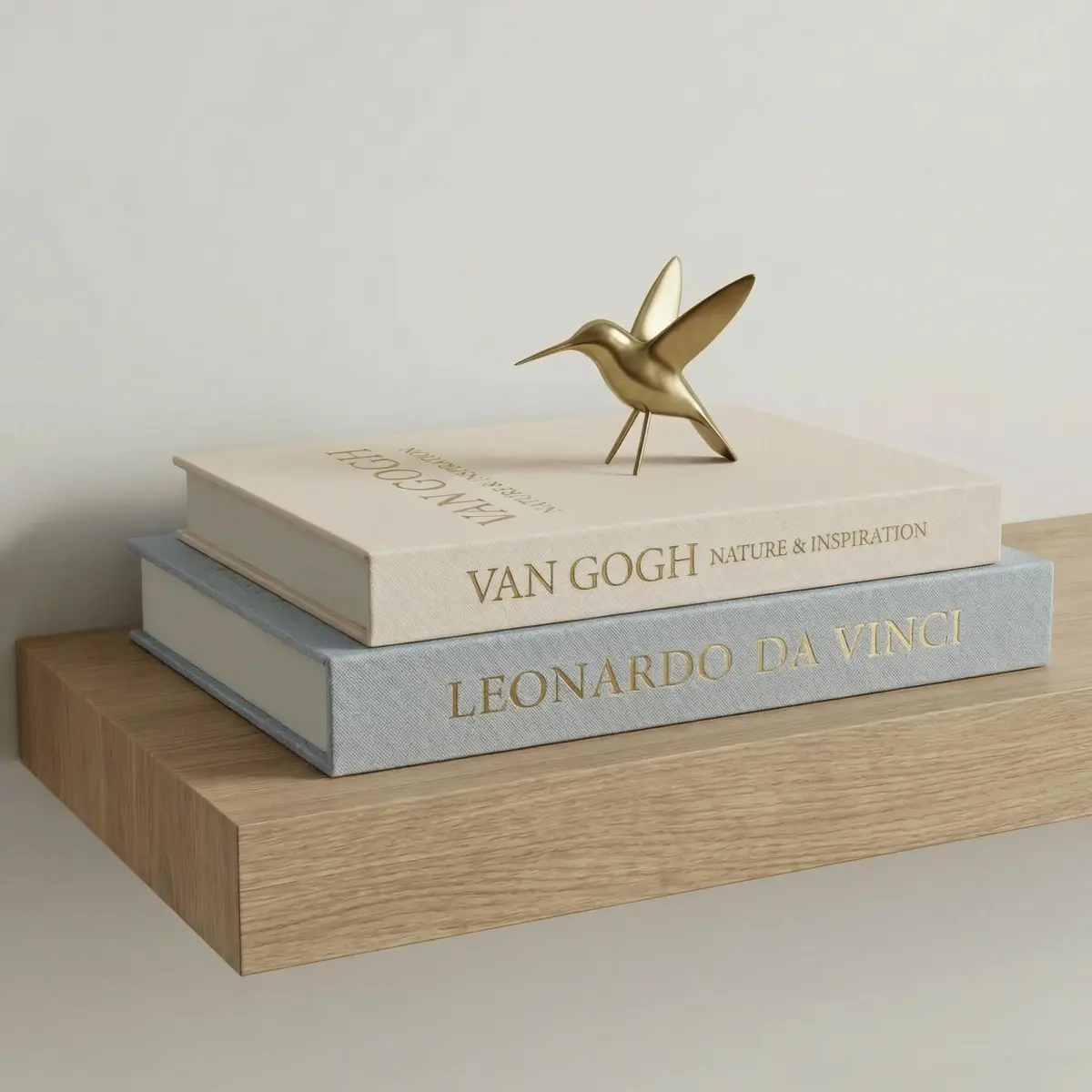 Inoostar Decorative Linen Book Boxes Set of 2 | 28cm (11") & 25cm (9.88") | Grey & Beige - main product image