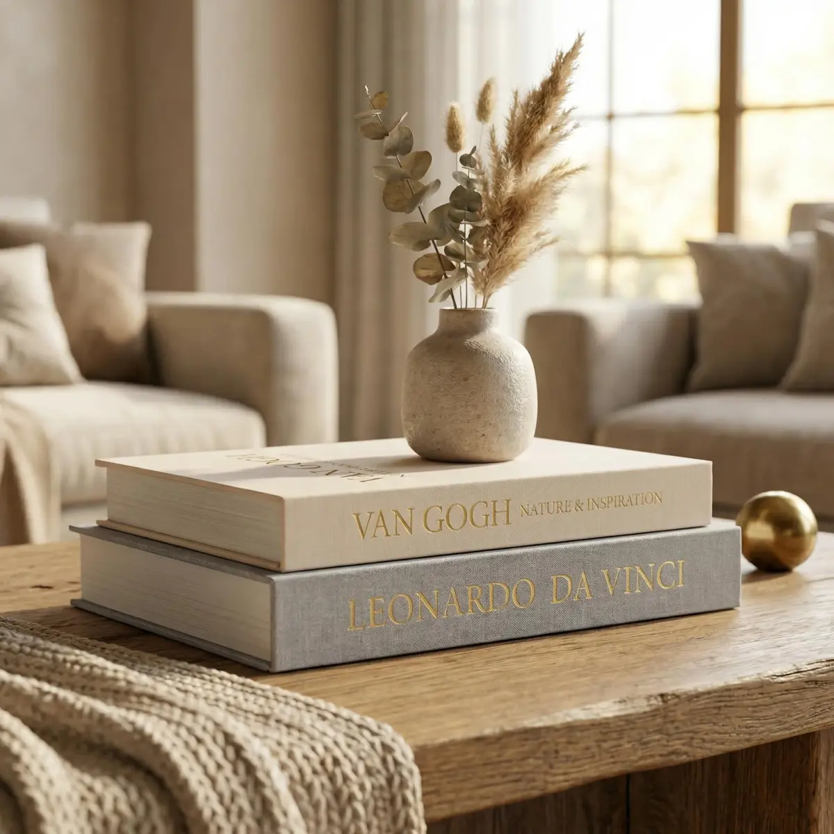 Inoostar Decorative Linen Book Boxes Set of 2 | 28cm (11") & 25cm (9.88") | Grey & Beige - view 3