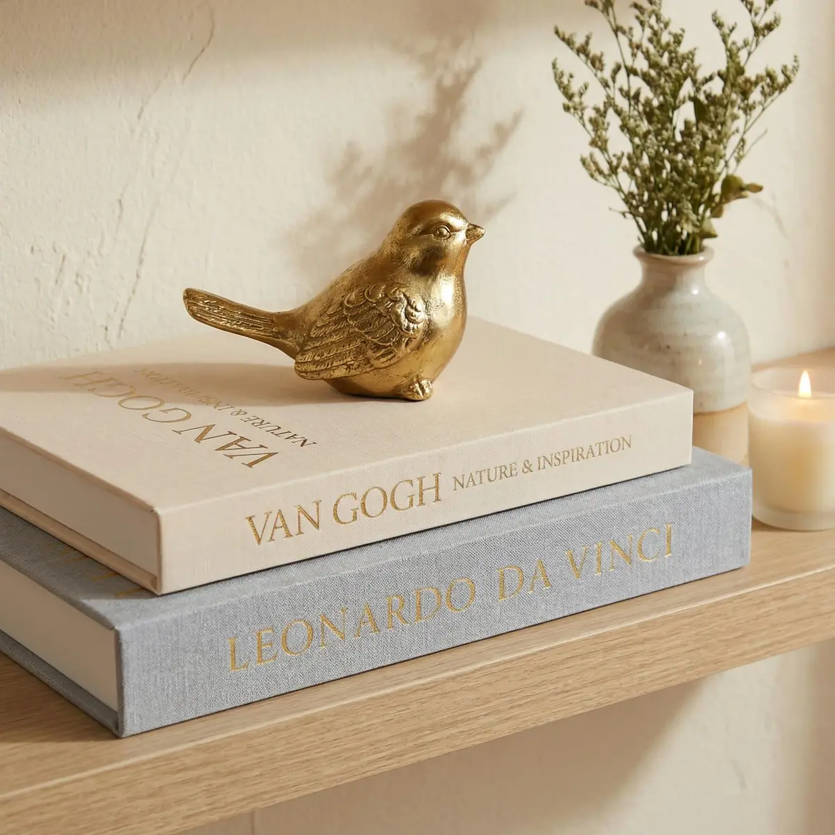 Inoostar Decorative Linen Book Boxes Set of 2 | 28cm (11") & 25cm (9.88") | Grey & Beige - view 4