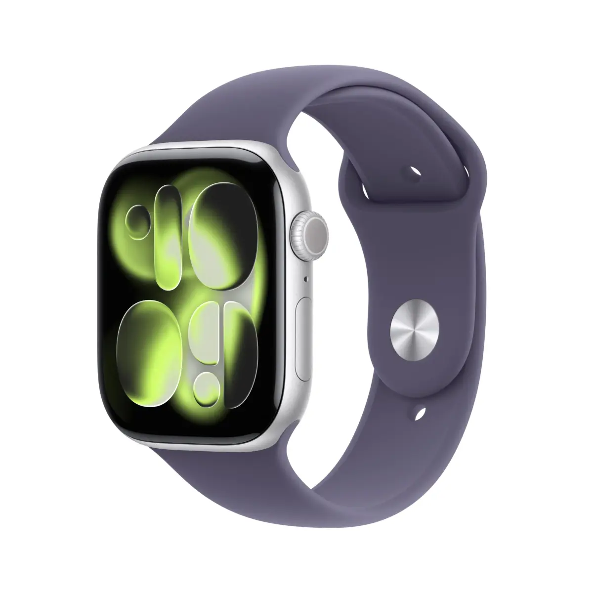 Apple Watch Series 11 GPS 46mm Silver Aluminum Case with Purple Fog Sport Band | Health & Fitness Tracker - main product image