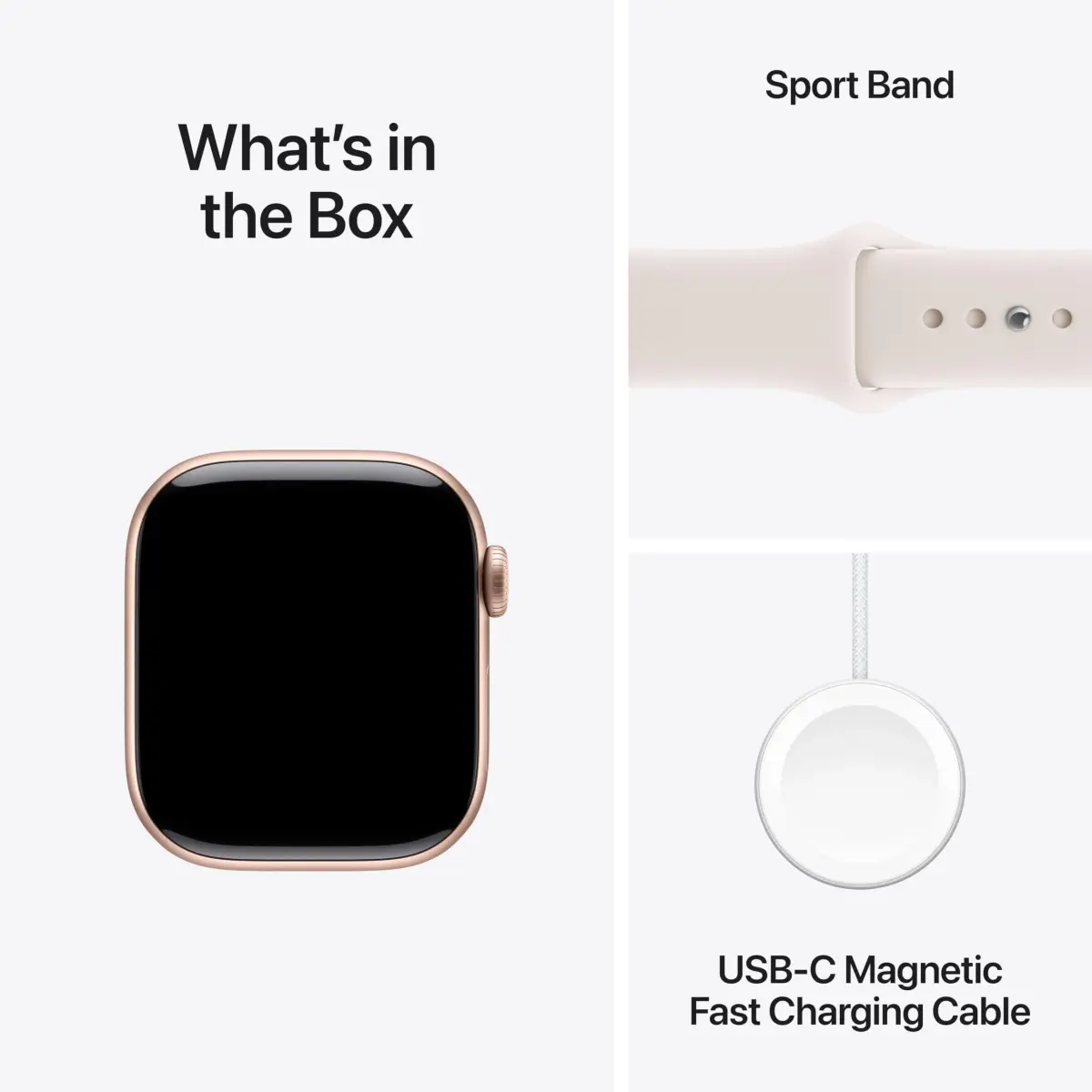 Apple Watch Series 11 GPS 46mm Rose Gold Aluminum Case with Light Blush Sport Band | Health & Fitness Tracking - view 7