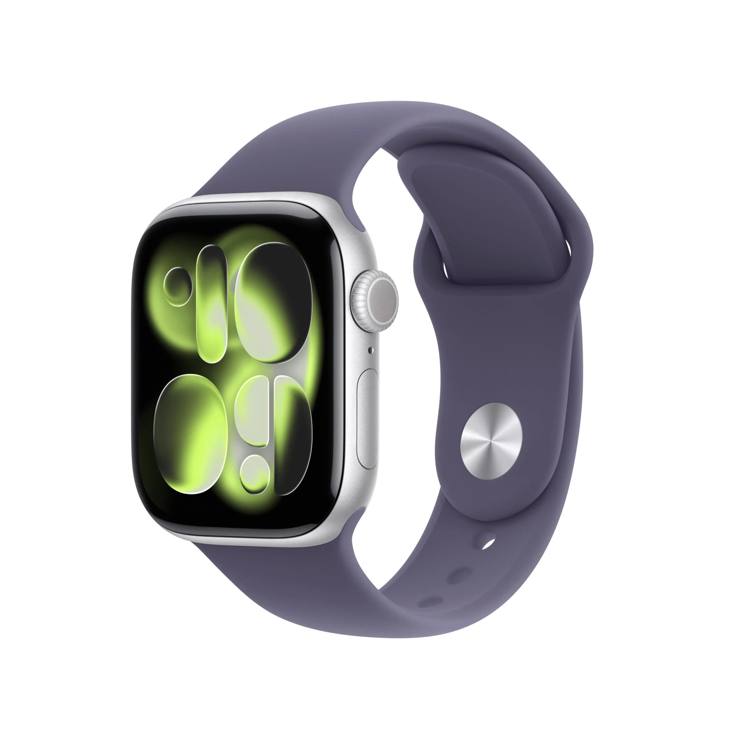 Apple Watch Series 11 Smartwatch with Silver Aluminum Case & Purple Fog Sport Band, 42mm GPS + Cellular | Health & Fitness Tracker - main product image