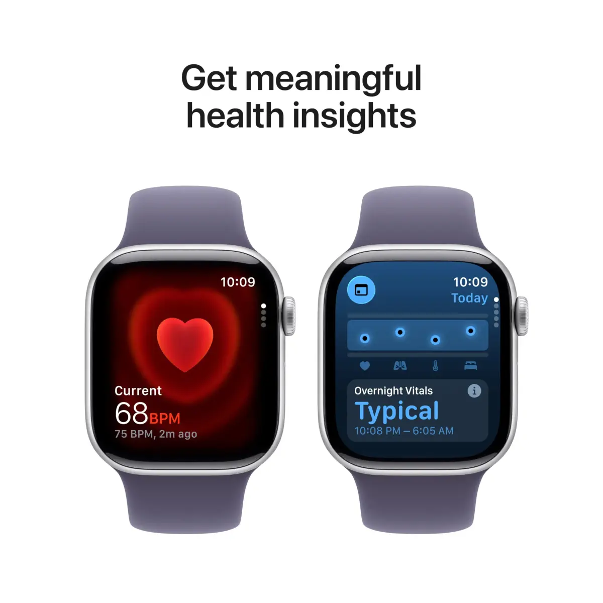 Apple Watch Series 11 Smartwatch with Silver Aluminum Case & Purple Fog Sport Band, 42mm GPS + Cellular | Health & Fitness Tracker - view 3