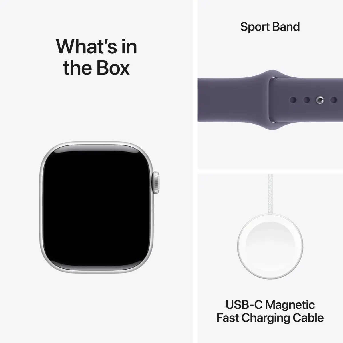 Apple Watch Series 11 Smartwatch with Silver Aluminum Case & Purple Fog Sport Band, 42mm GPS + Cellular | Health & Fitness Tracker - view 5