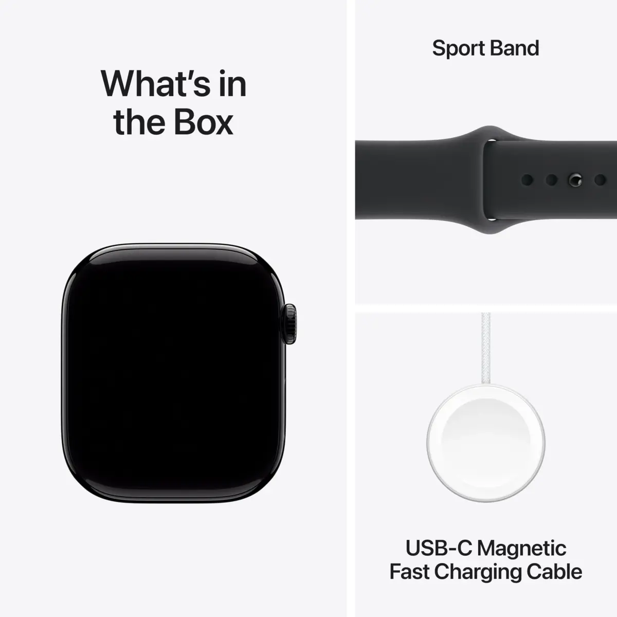 Apple Watch Series 11 GPS + Cellular 46mm Jet Black Aluminum Case with Black Sport Band | Health & Fitness Tracking - view 6