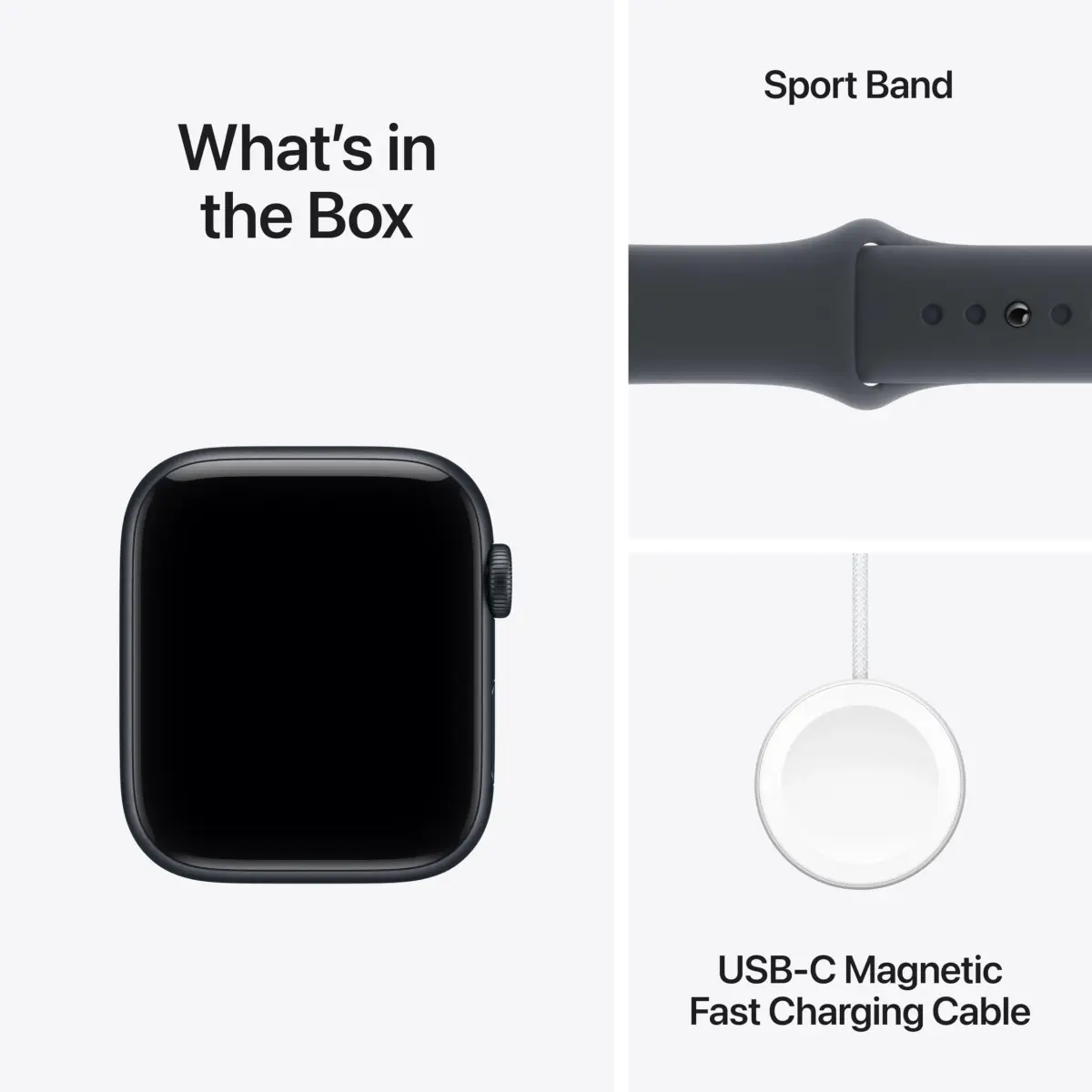 Apple Watch SE 3 (GPS) 44mm Midnight Aluminum Case with Midnight Sport Band M/L | Always-On Retina Display - view 6