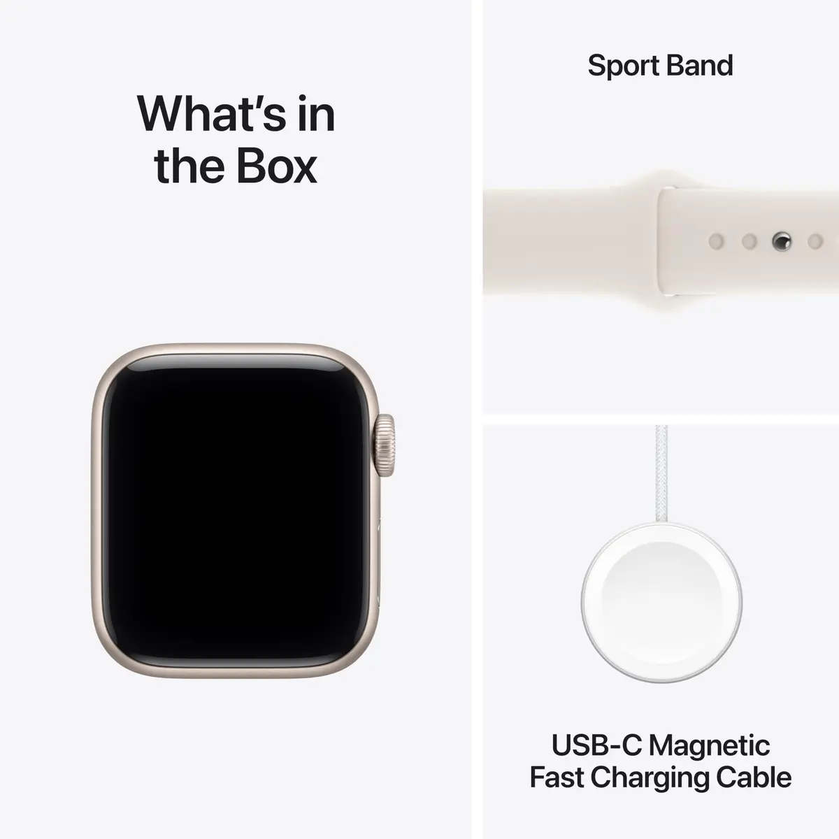 Apple Watch SE 3 GPS 40mm Starlight Aluminum Case with Sport Band | Fitness & Sleep Tracker - view 6