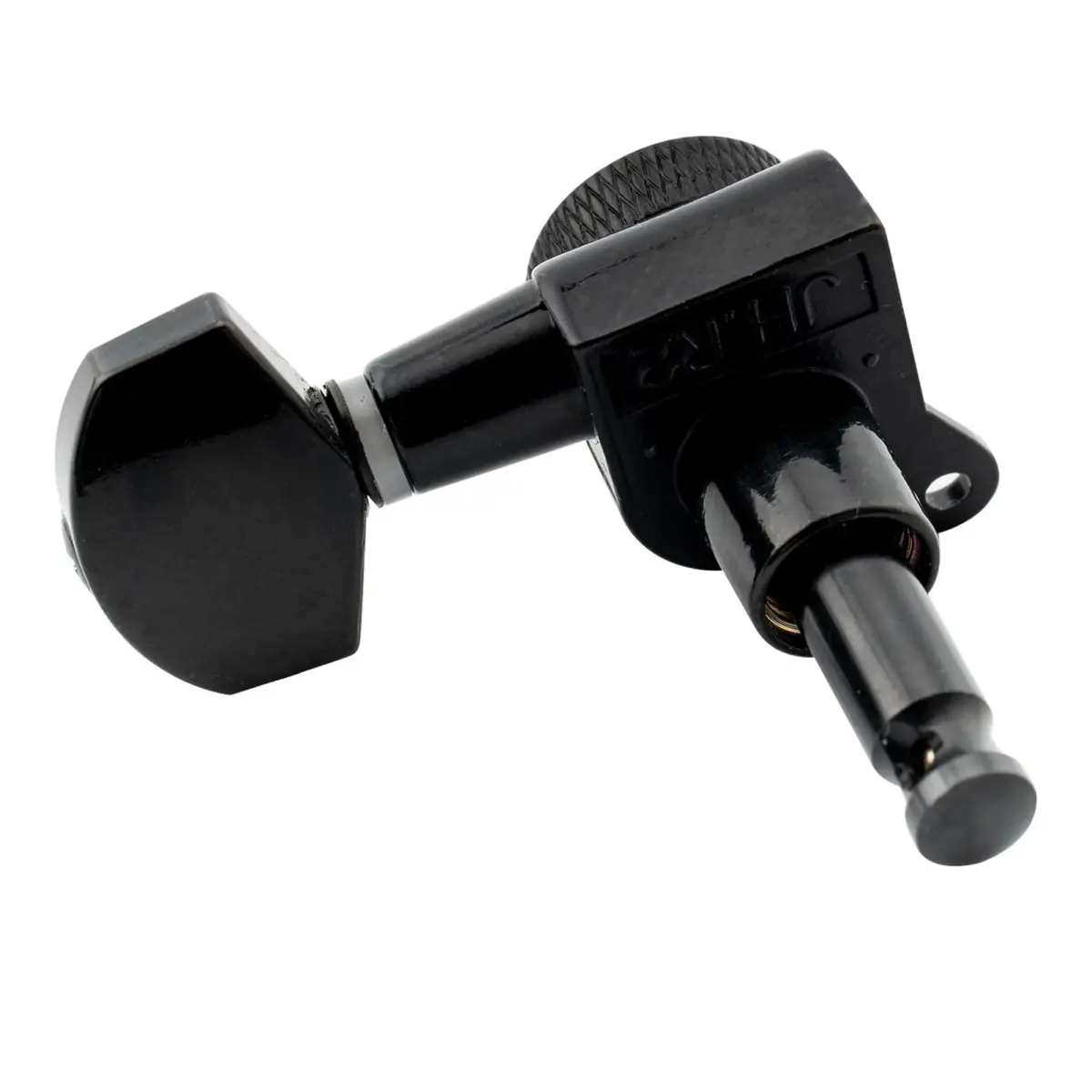 Musiclily Pro Single Locking Bass Tuning Peg 15:1 Ratio for Strat Tele Electric Guitar, Black | Sealed Die-Cast Zinc Alloy - view 5