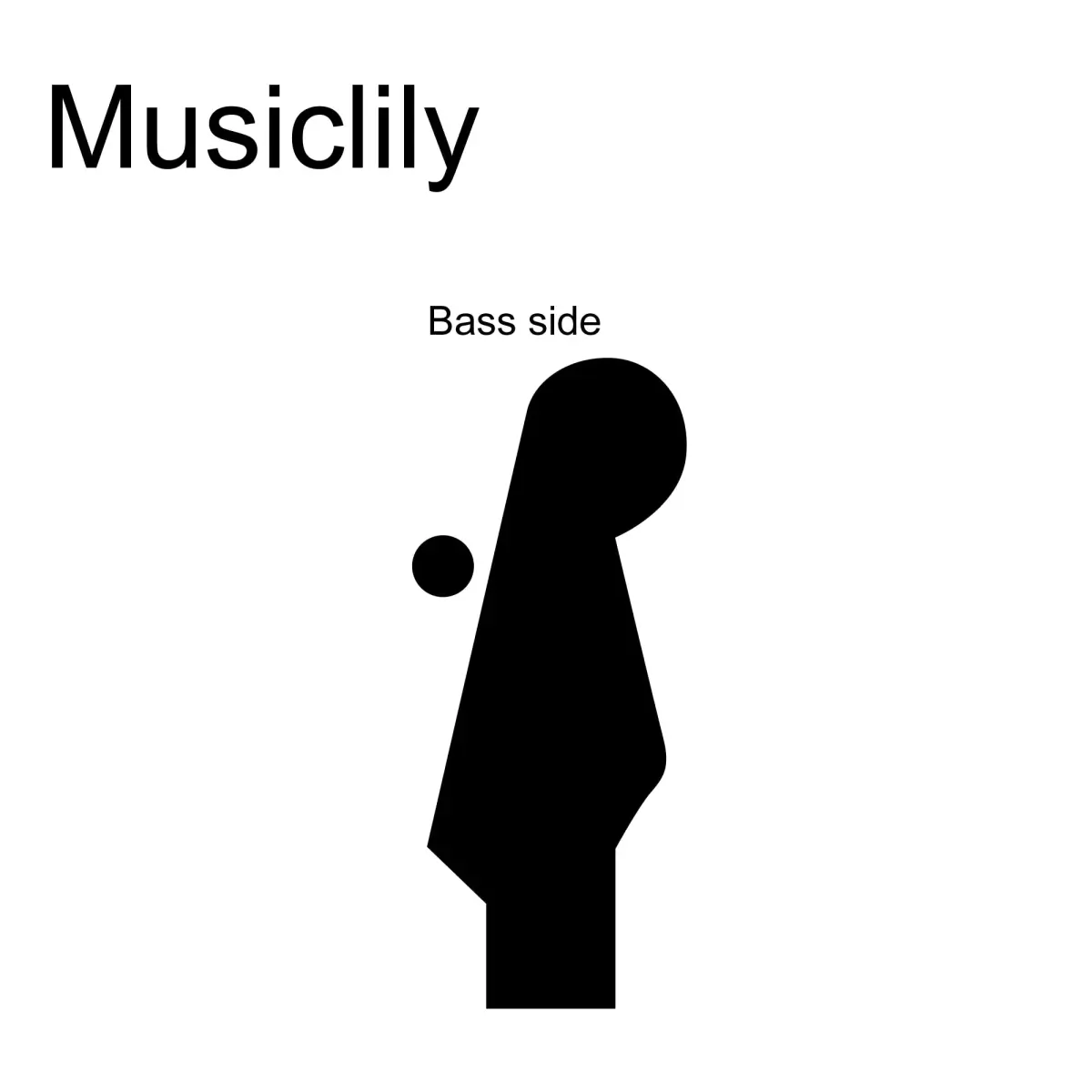 Musiclily Pro Single Locking Bass Tuning Peg 15:1 Ratio for Strat Tele Electric Guitar, Black | Sealed Die-Cast Zinc Alloy - view 3