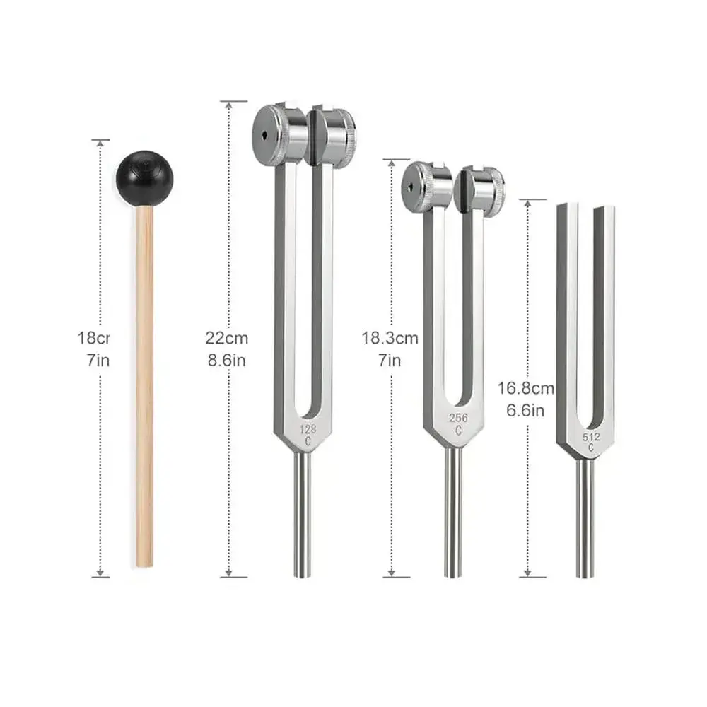 Bysameyee Professional Healing Tuning Fork Set 370g (0.82lb) | Sound Therapy, Meditation & Frequency Healing - view 4