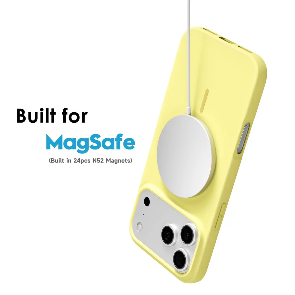 oakxco Silicone Mag Safe Phone Case for iPhone 17 Pro Max/ 18 Pro Max | Slim, Magnetic & Durable (70-120 chars) - view 3