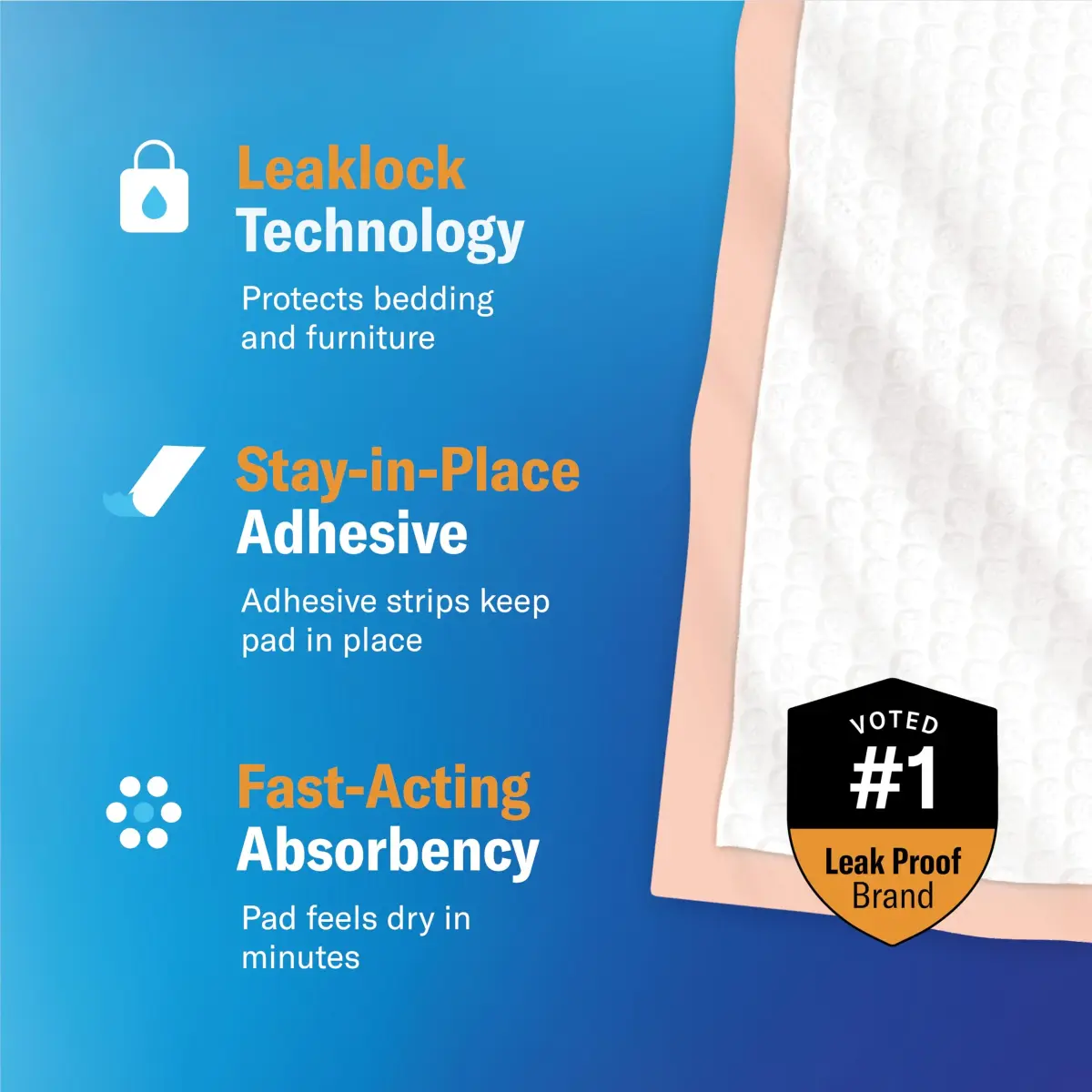 Curera Chucks Premium Disposable Underpads 30x36 (25-Pack) | Hospital-Trusted LeakLock Protection - view 3