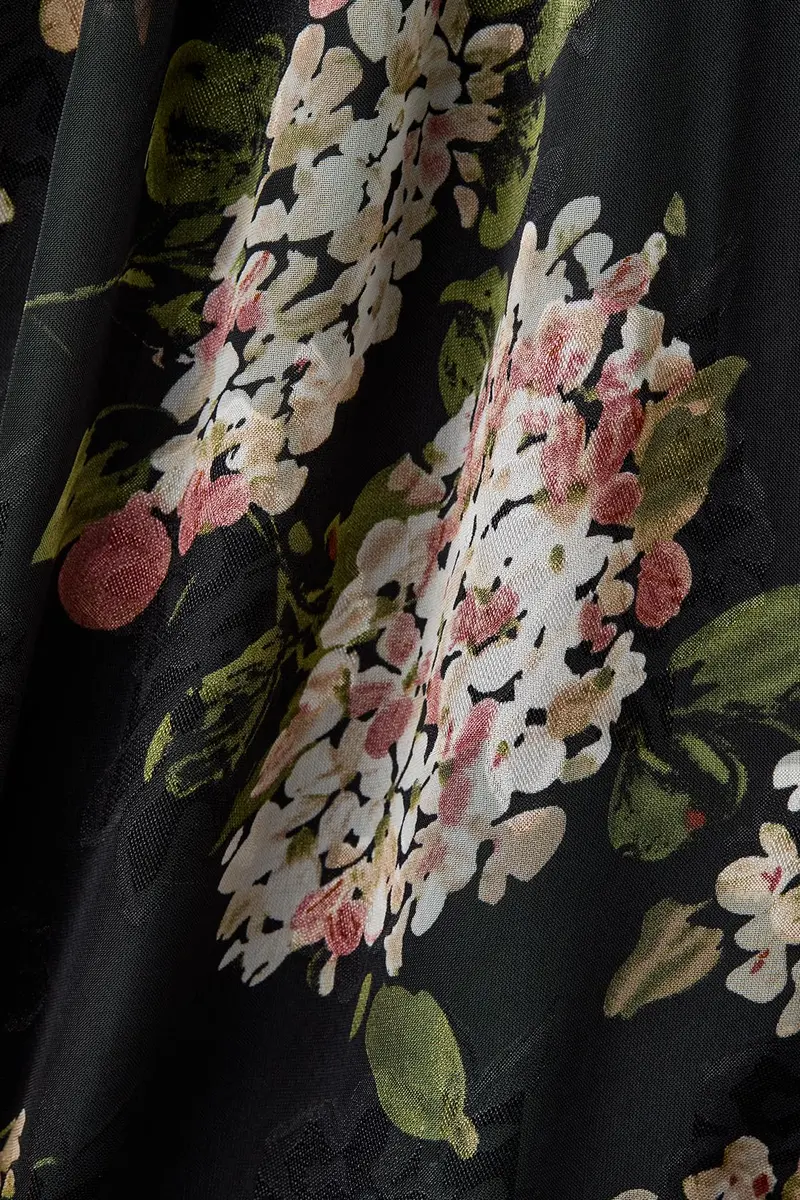 Lulus Morgana Cutout Floral Maxi Dress, Small | Elegant Floral Maxi for Weddings & Parties - view 3