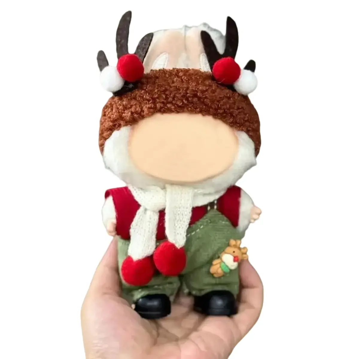 Eyancotoi 17cm Doll Christmas Clothes Set (Style 1) | Cotton Outfit Accessories for 17cm Dolls - main product image