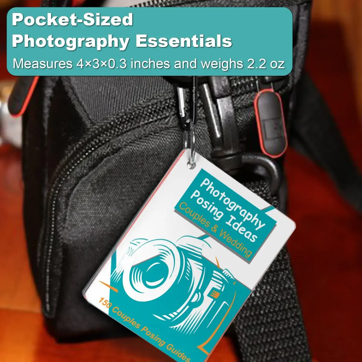 Tip Info 150 Pose Ideas Photography Posing Guide Book | 16 Double-Sided Pages, 4x3 Inch - view 7