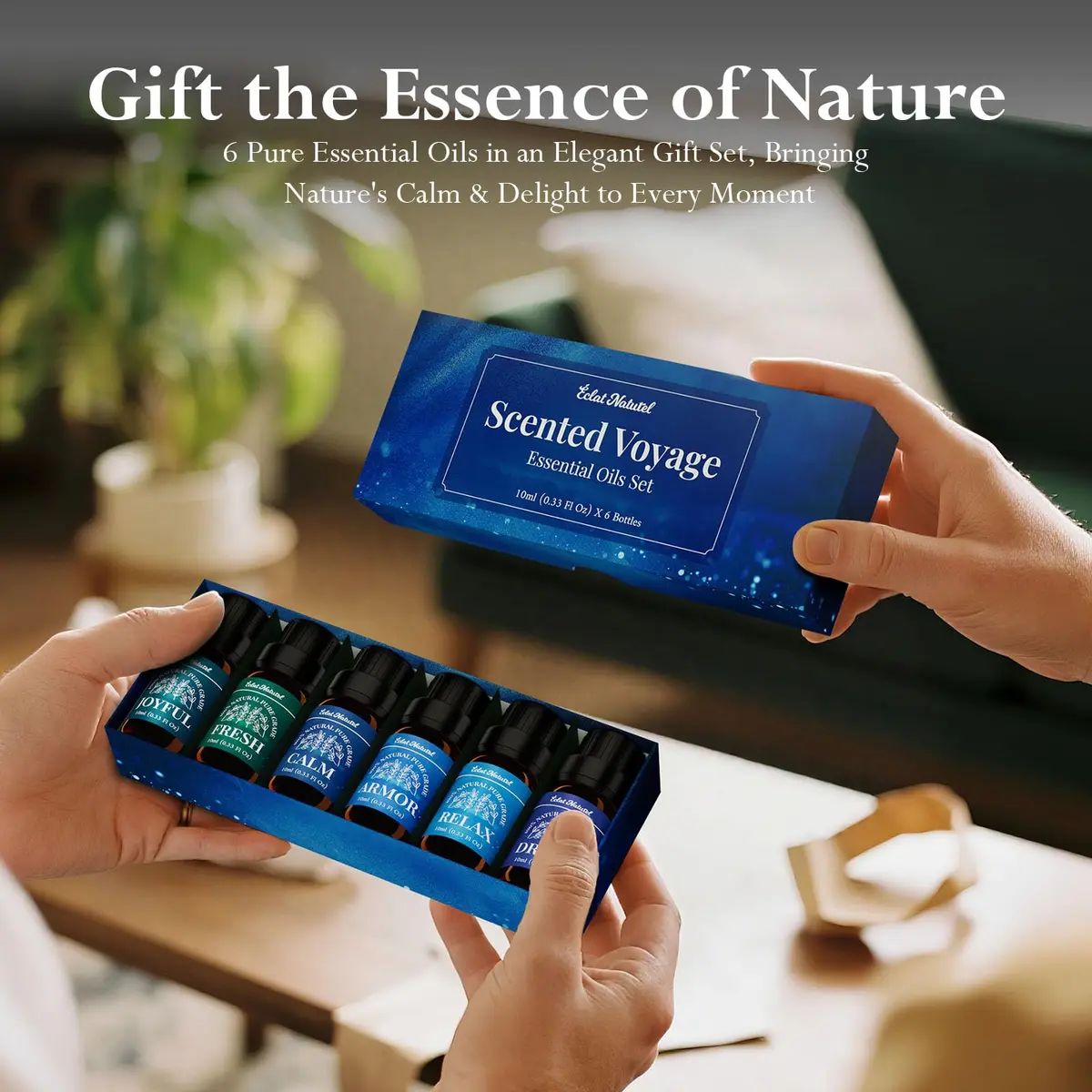 Éclat Naturel Essential Oil Set, 6 x 10ml | Aromatherapy & DIY Blends for Home & Crafts - view 6