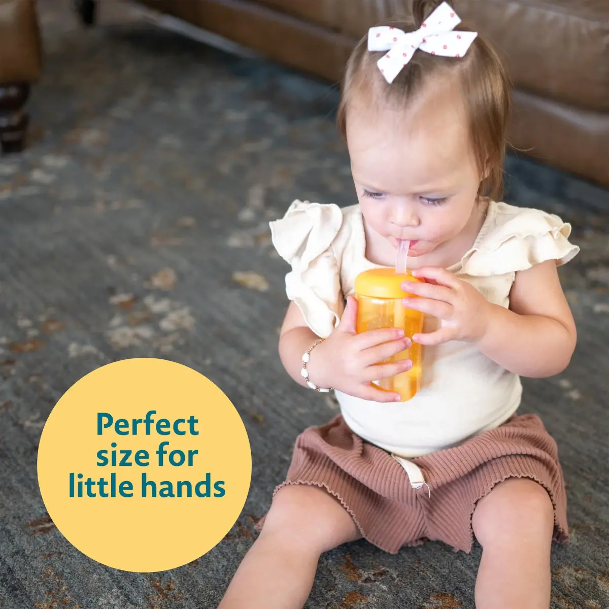 The First Years Squeeze & Sip Toddler Straw Cups - 210ml (7 Fl Oz) - 3 Count | Spill-Proof Training for Babies 6+ Months - view 4