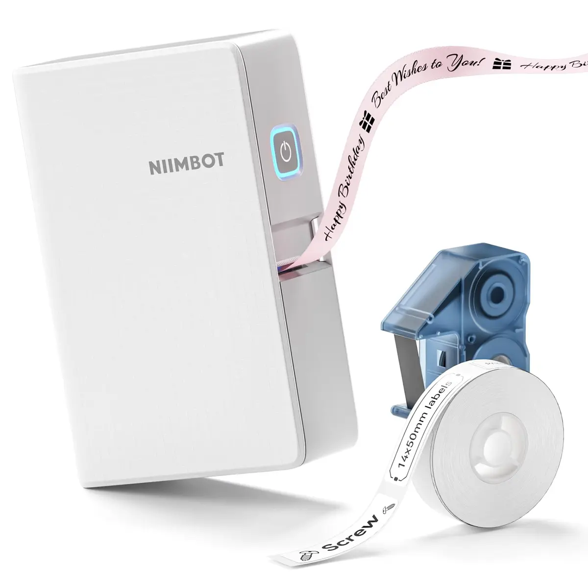 NIIMBOT N1 Bluetooth Thermal Transfer Label Printer White | Portable Label Maker Machine with Tape - main product image