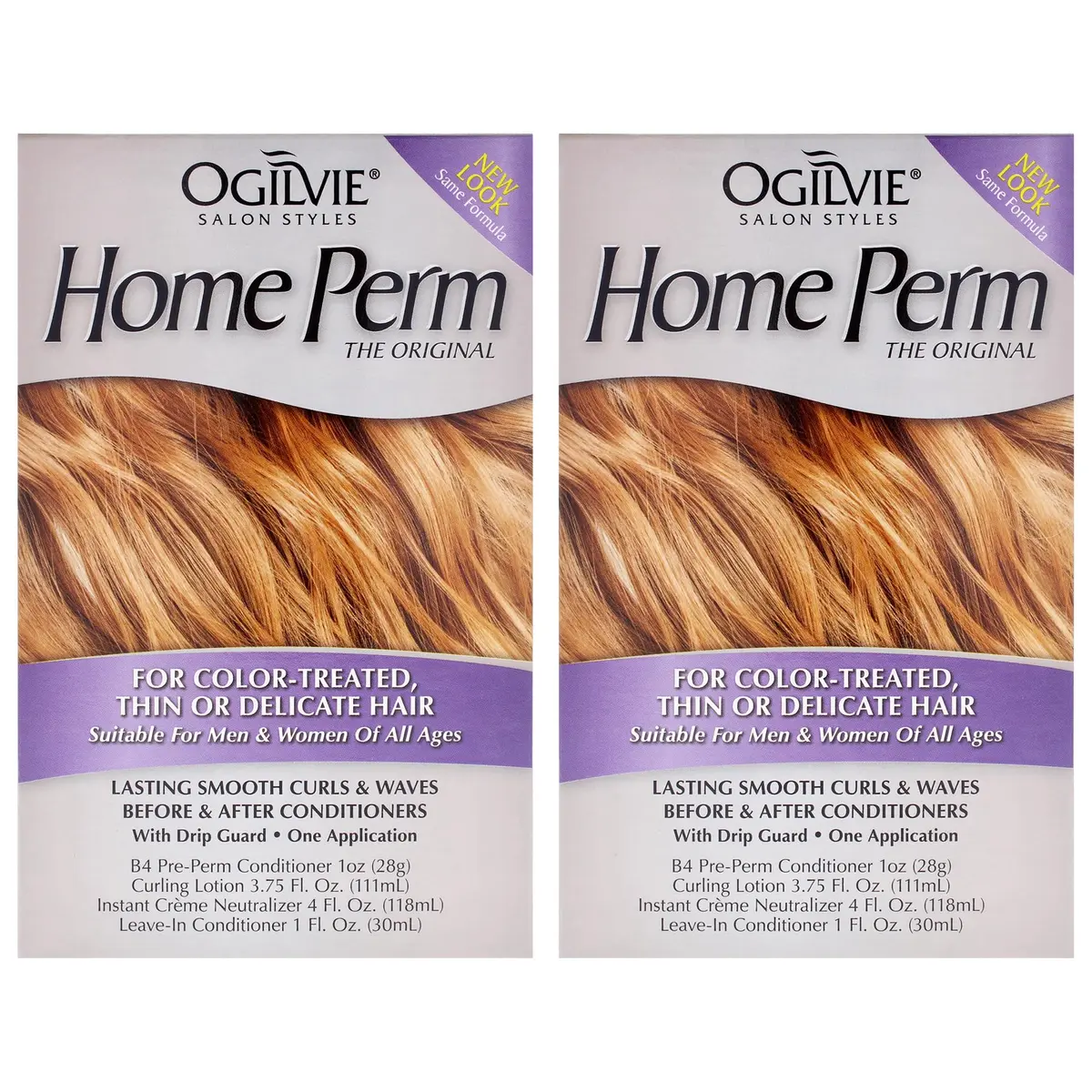 OGILVIE Hair Perm Kit for Men & Women | Lasting Smooth Curls & Waves, Color Safe, Drip Guard, 2 Pc - view 2