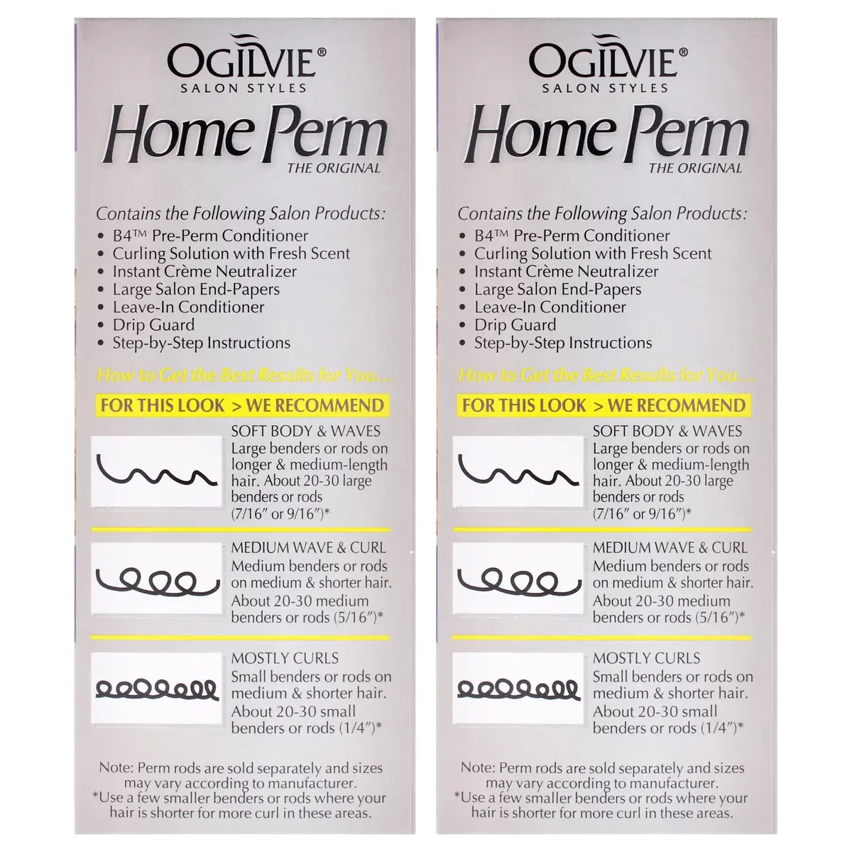 OGILVIE Hair Perm Kit for Men & Women | Lasting Smooth Curls & Waves, Color Safe, Drip Guard, 2 Pc - view 3