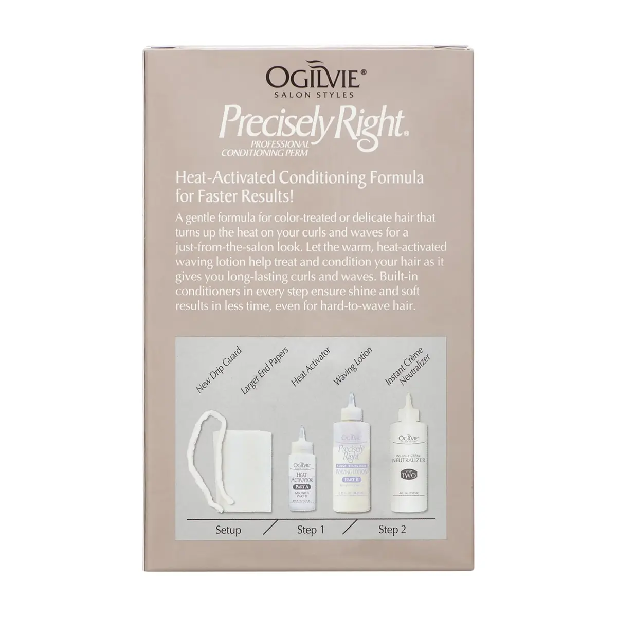 OGILVIE Precisely Right Professional Conditioning Perm Kit for Men & Women | Color-Treated, Thin, Delicate Hair | Heat-Activated, Drip Guard (100-120c) - view 3