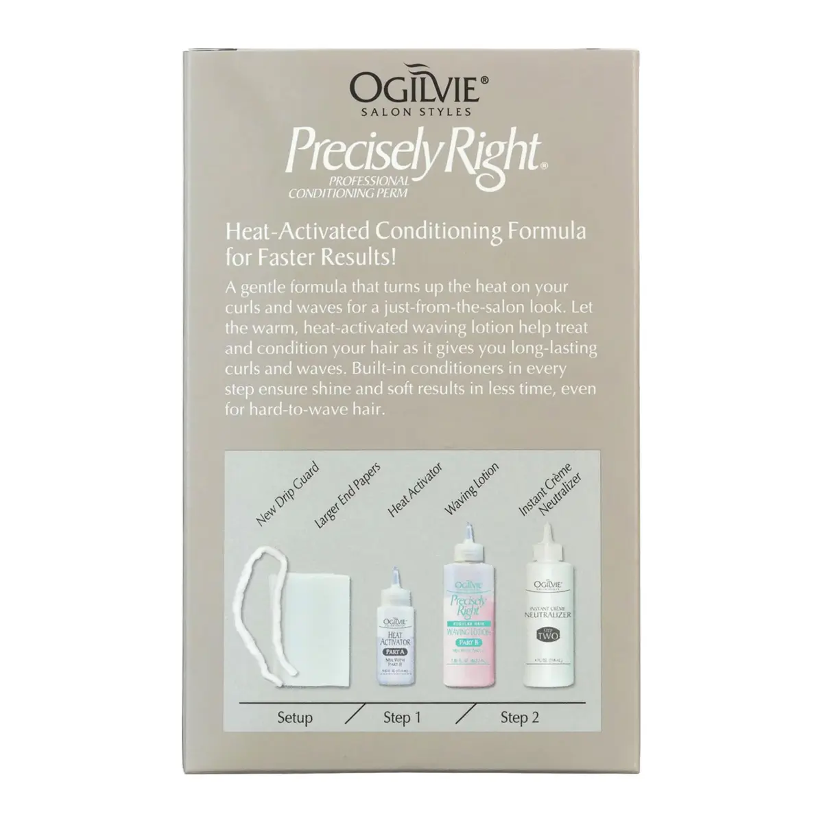 OGILVIE Precisely Right Professional Conditioning Perm Kit for Men & Women 4 Pc | Heat-Activated, Drip Guard, Color-Safe - view 3