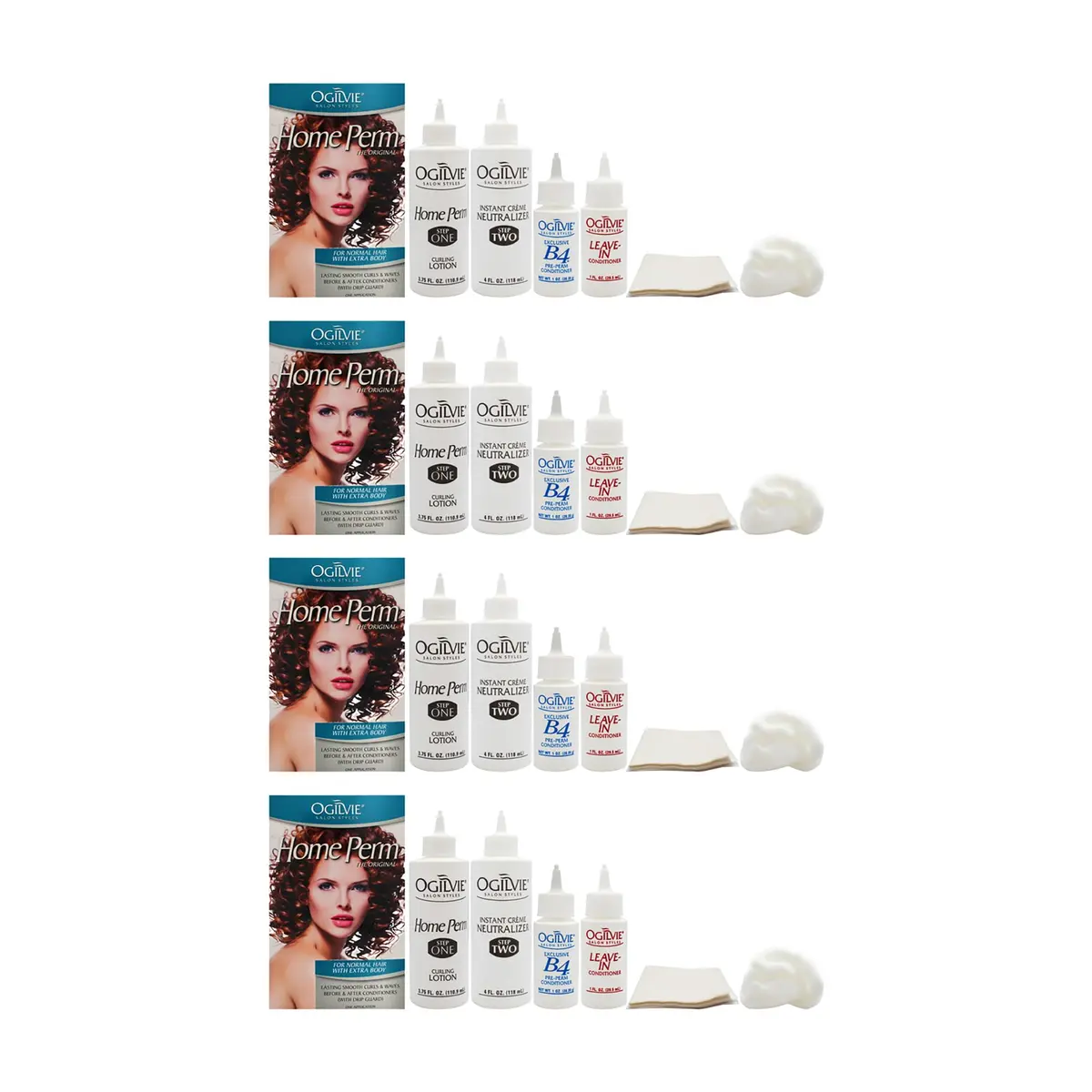 OGILVIE Salon Styles Home Perm The Original 4 Pc | Extra Body, Lasting Curls & Waves for Color Treated, Normal Hair - main product image