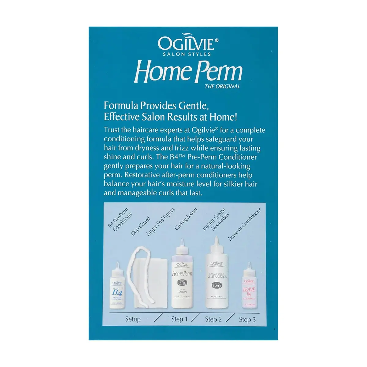 OGILVIE Salon Styles Home Perm The Original 4 Pc | Extra Body, Lasting Curls & Waves for Color Treated, Normal Hair - view 4