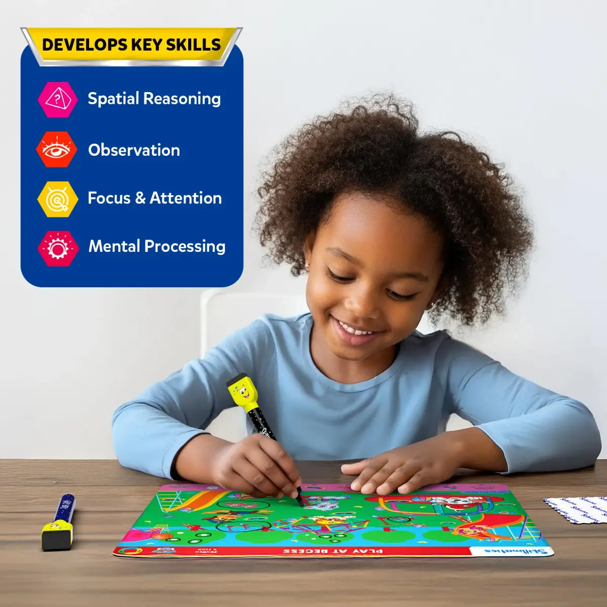 Skillmatics Search and Find PAW Patrol Edition Activity Mats | 6 Wipe-Clean Mats, 2 Markers, 1 Duster, 1 Certificate - view 6
