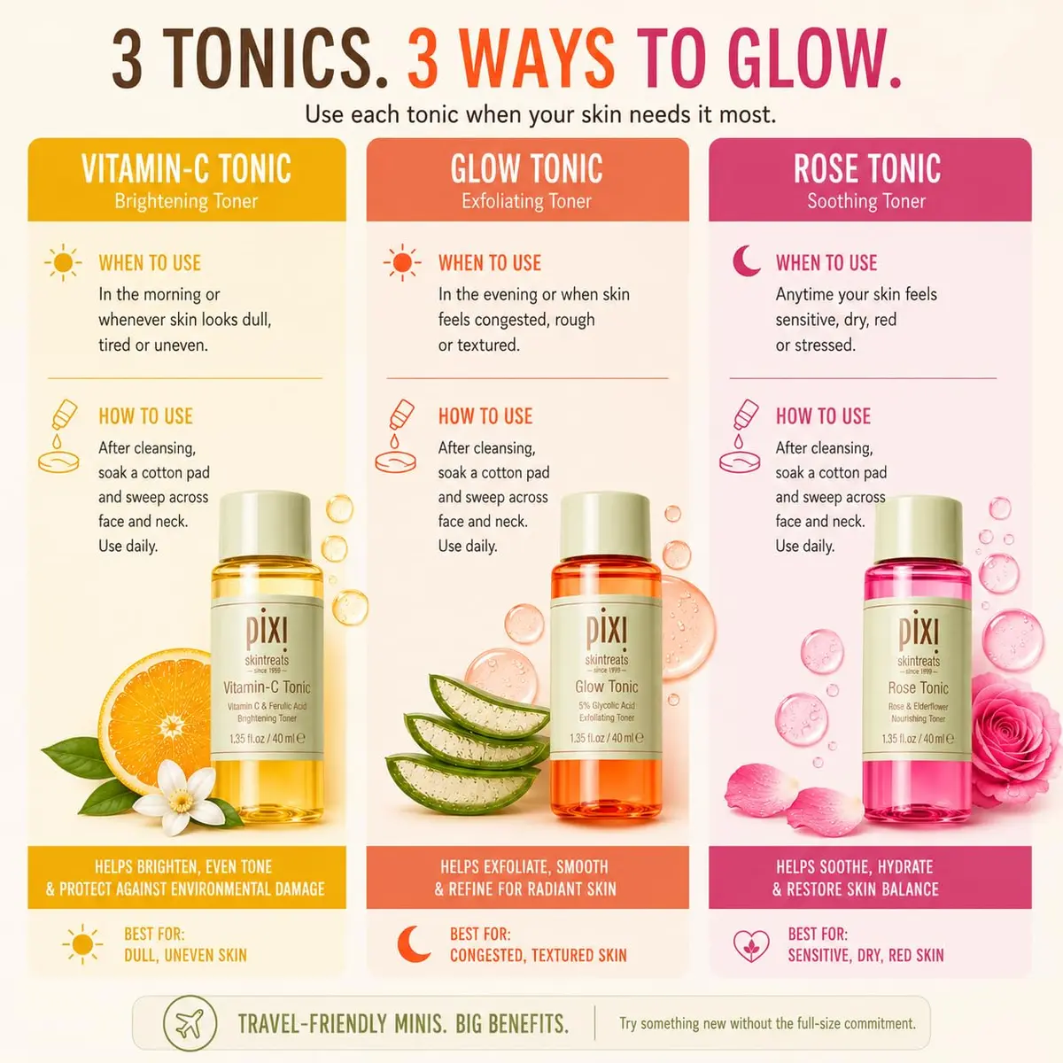 Pixi Hydrating Toner Trio | Gently Exfoliates, Brightens & Calms | Made in Korea - view 8