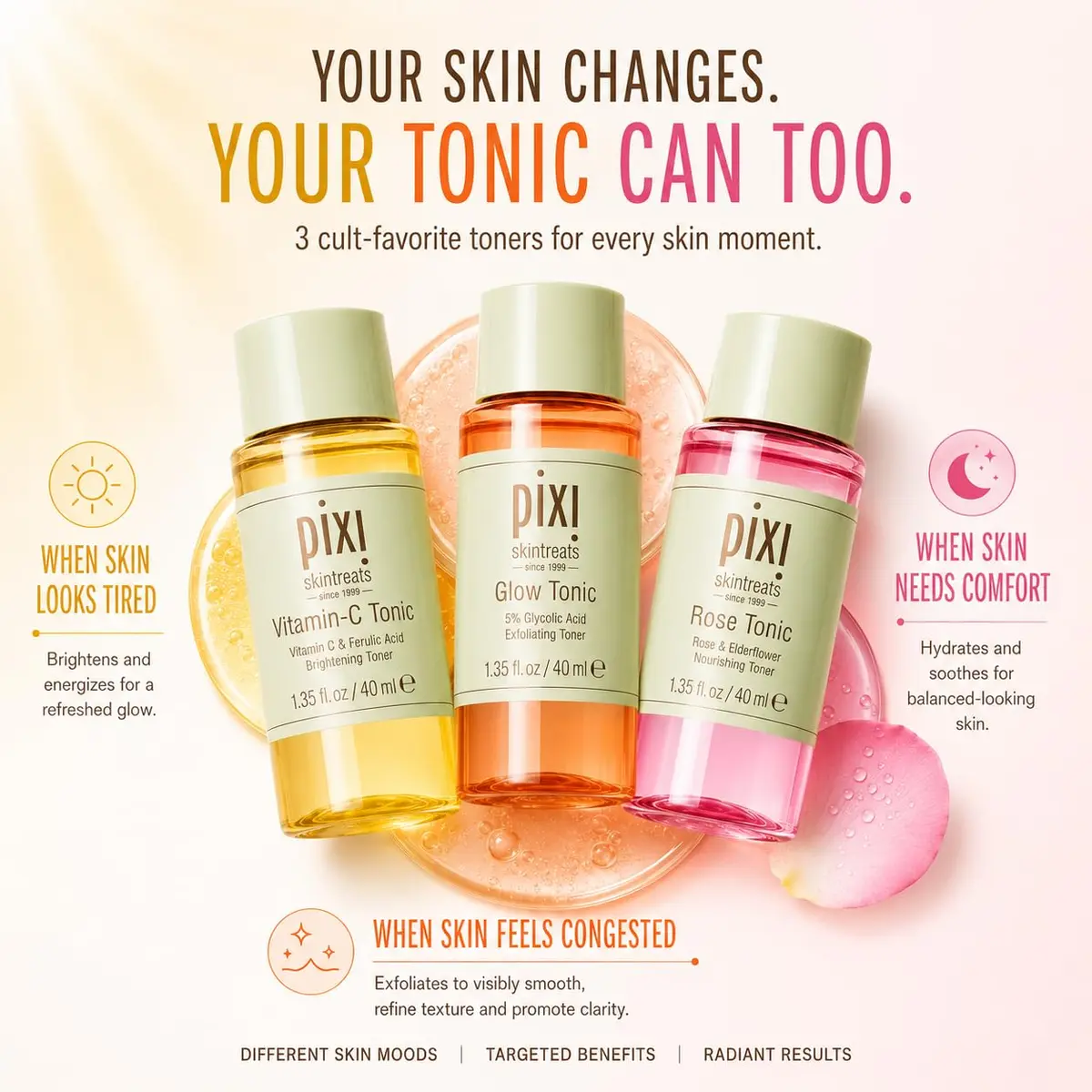 Pixi Hydrating Toner Trio | Gently Exfoliates, Brightens & Calms | Made in Korea - view 3