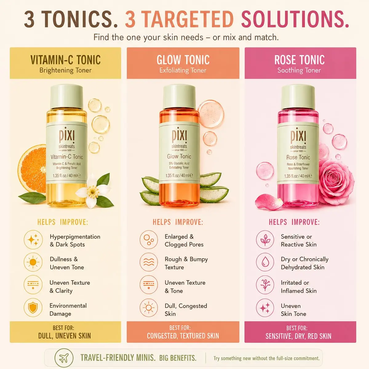 Pixi Hydrating Toner Trio | Gently Exfoliates, Brightens & Calms | Made in Korea - view 4