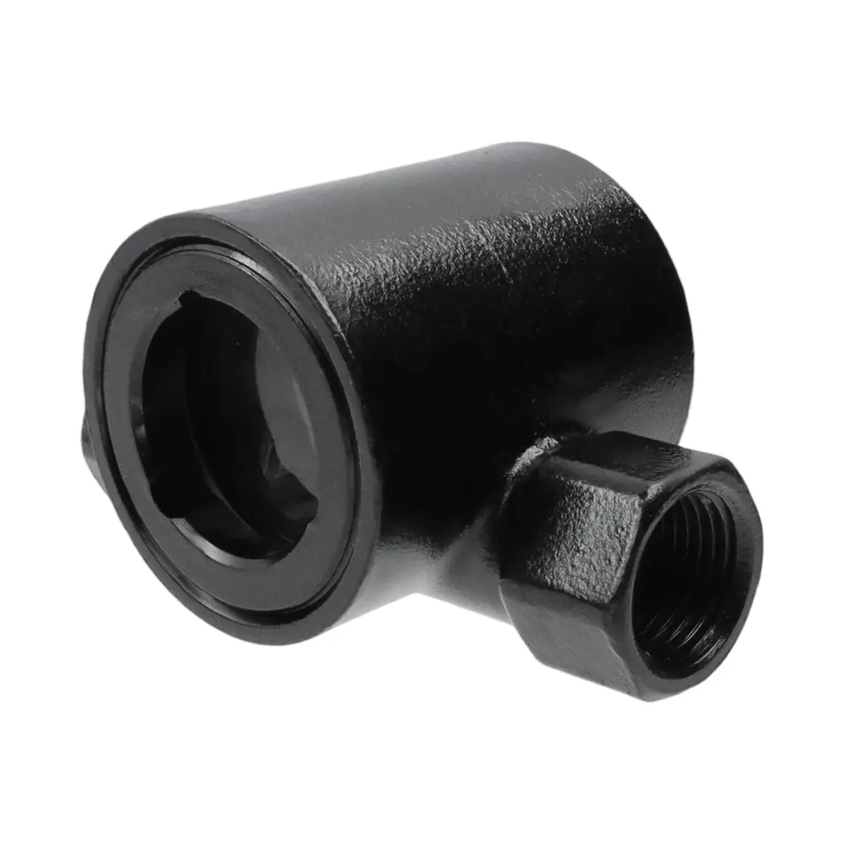 Antrader DN15 1/2" NPT Female Carbon Steel Sight Water Flow Indicator Black | Water Quality Meter for Industrial Use - view 5