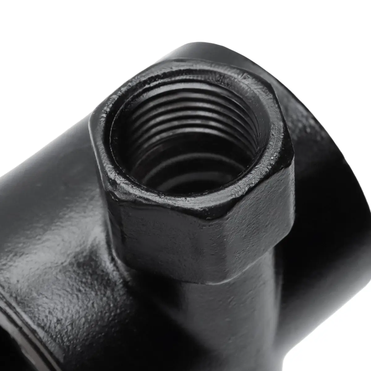 Antrader DN15 1/2" NPT Female Carbon Steel Sight Water Flow Indicator Black | Water Quality Meter for Industrial Use - view 4