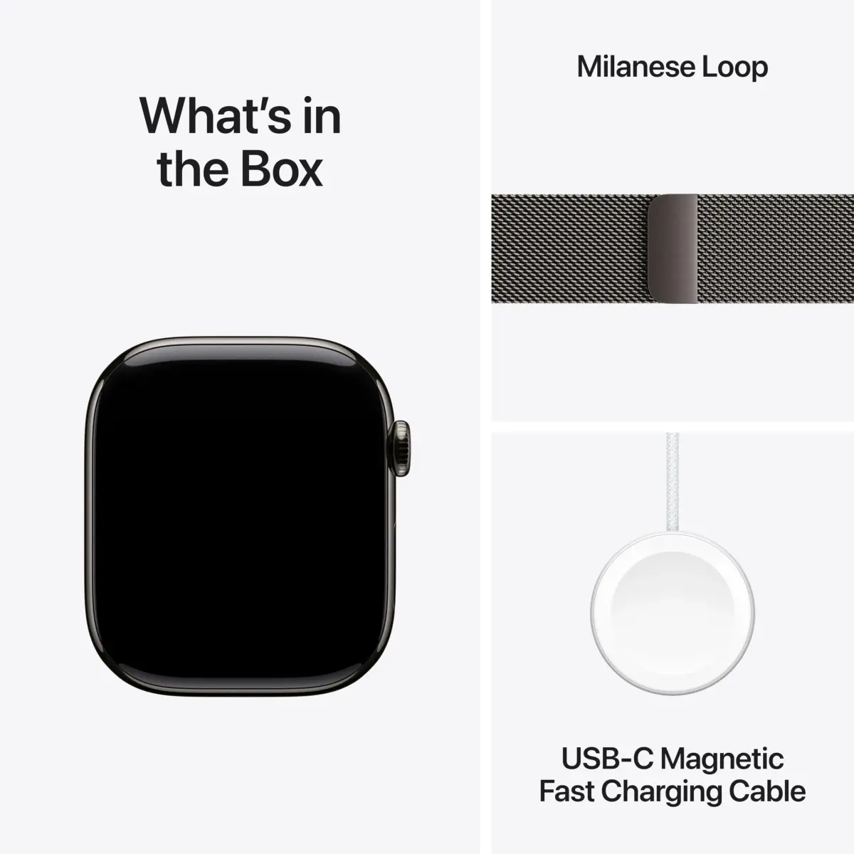 Apple Watch Series 11 GPS + Cellular 46mm Slate Titanium Case with Slate Milanese Loop M/L | Hypertension Notifications - view 5