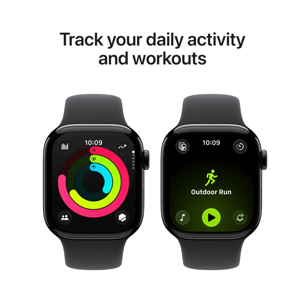 Apple Watch Series 11 GPS + Cellular 42mm Gold Titanium Smartwatch with Light Blush Sport Band | Health Monitoring & Hypertension Alerts - view 3