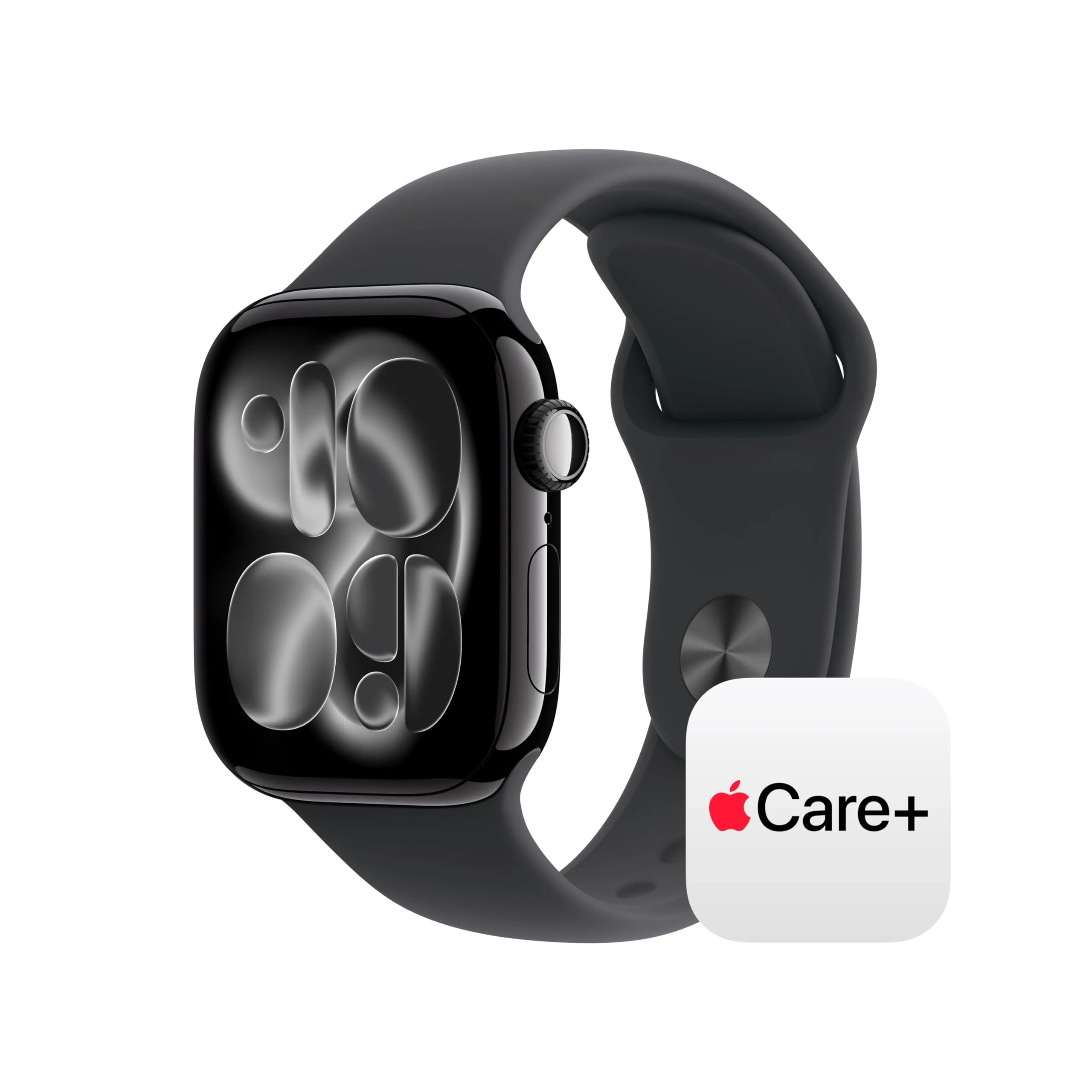 Apple Watch Series 11 GPS + Cellular 42mm Jet Black Aluminium Case with Black Sport Band | Sleep Score, Fitness Tracker, Health Monitoring - main product image
