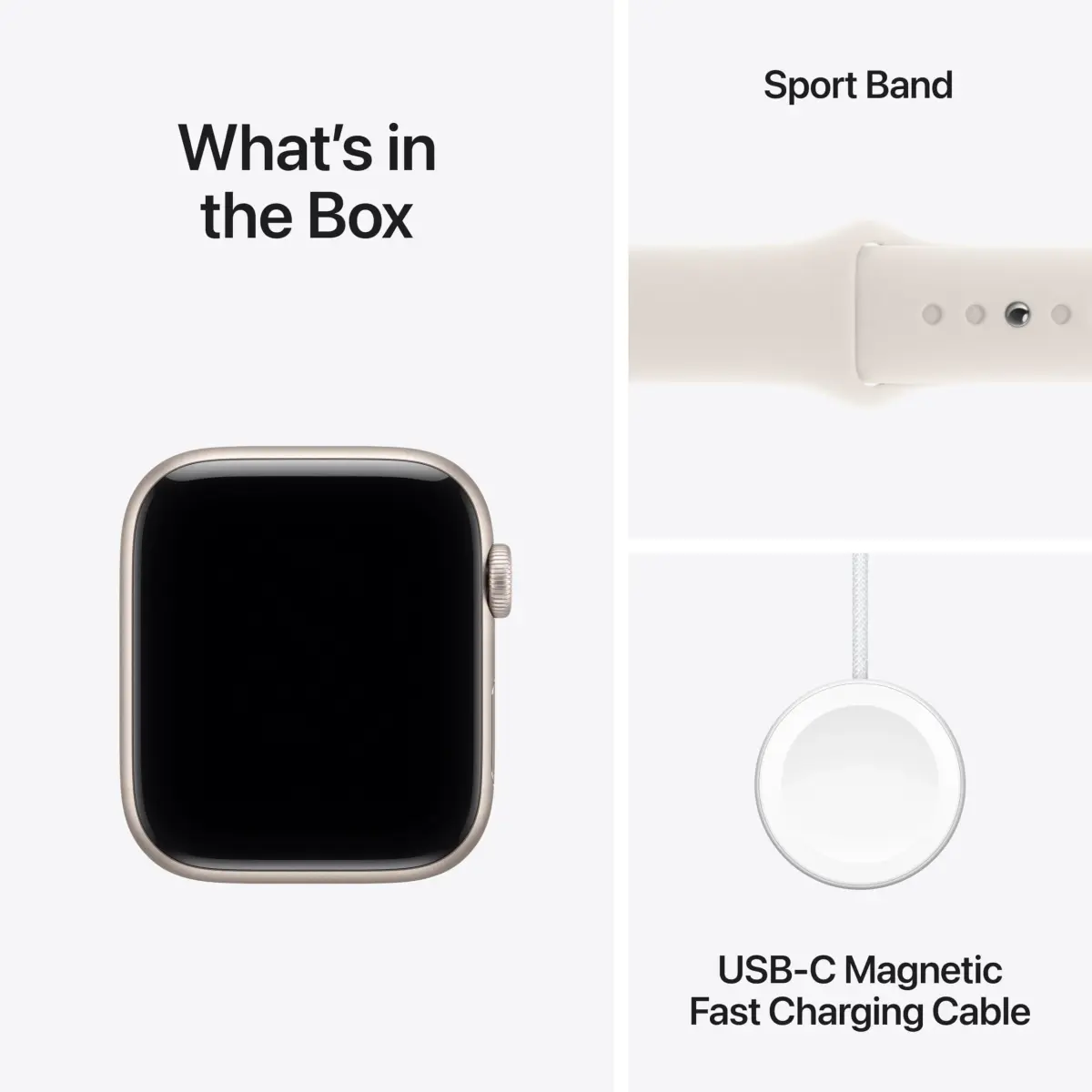 Apple Watch SE 3 GPS + Cellular 44mm Smartwatch | Starlight Aluminium Case & Sport Band (M/L) - view 6