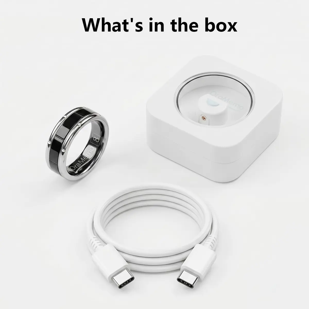 OraMemo Smart Ring 1.0 | Fitness & Wellness Tracker, 7-8 Days Battery, Waterproof, Titanium, Size 12 - view 8