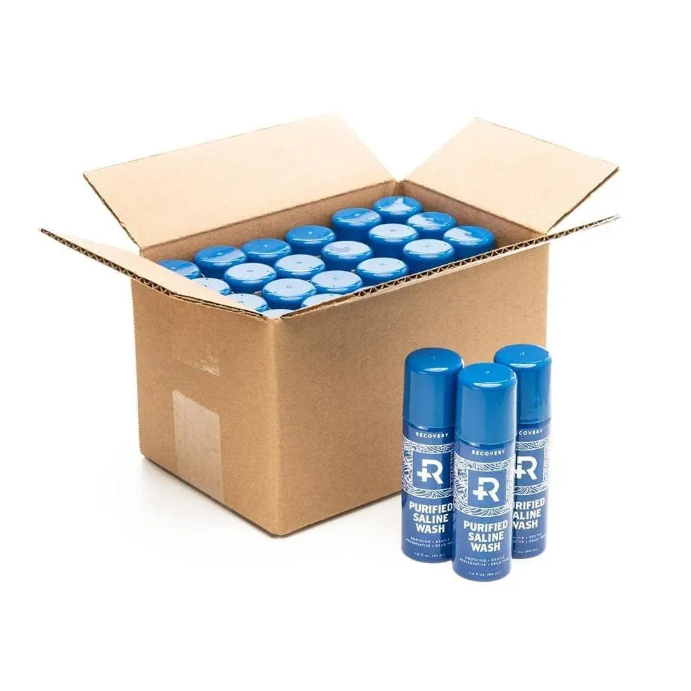 Recovery Aftercare Piercing Saline Spray 1.5 Fl Oz | Supports Healing & Safety with 24 Cans - main product image