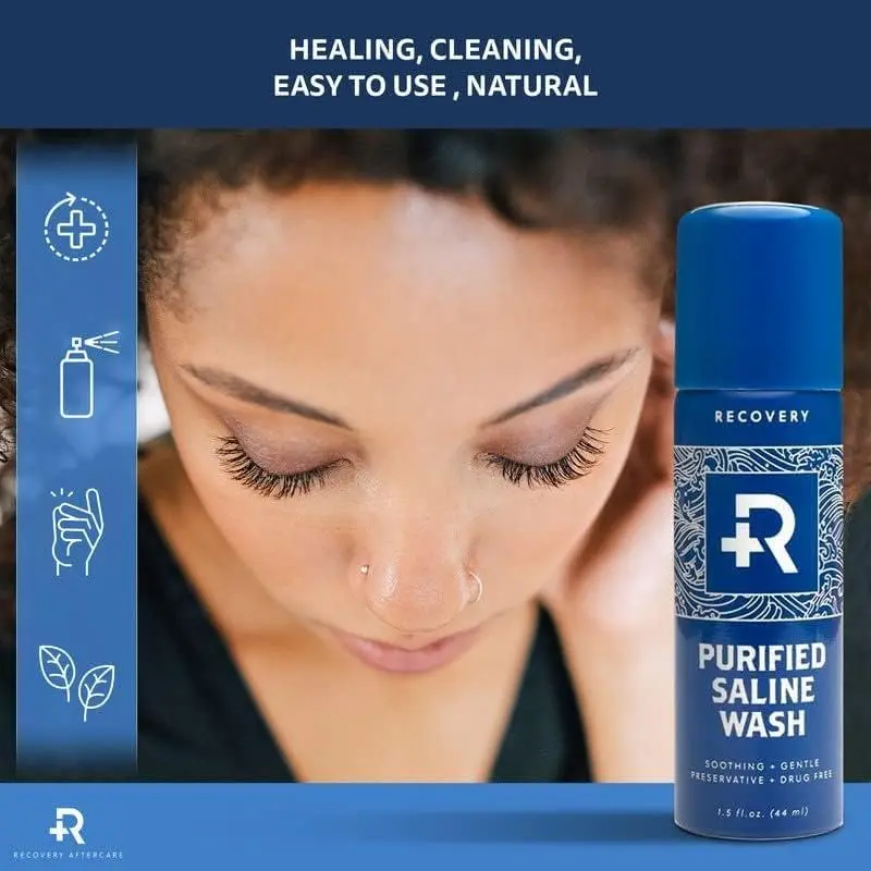 Recovery Aftercare Piercing Saline Spray 1.5 Fl Oz | Supports Healing & Safety with 24 Cans - view 5