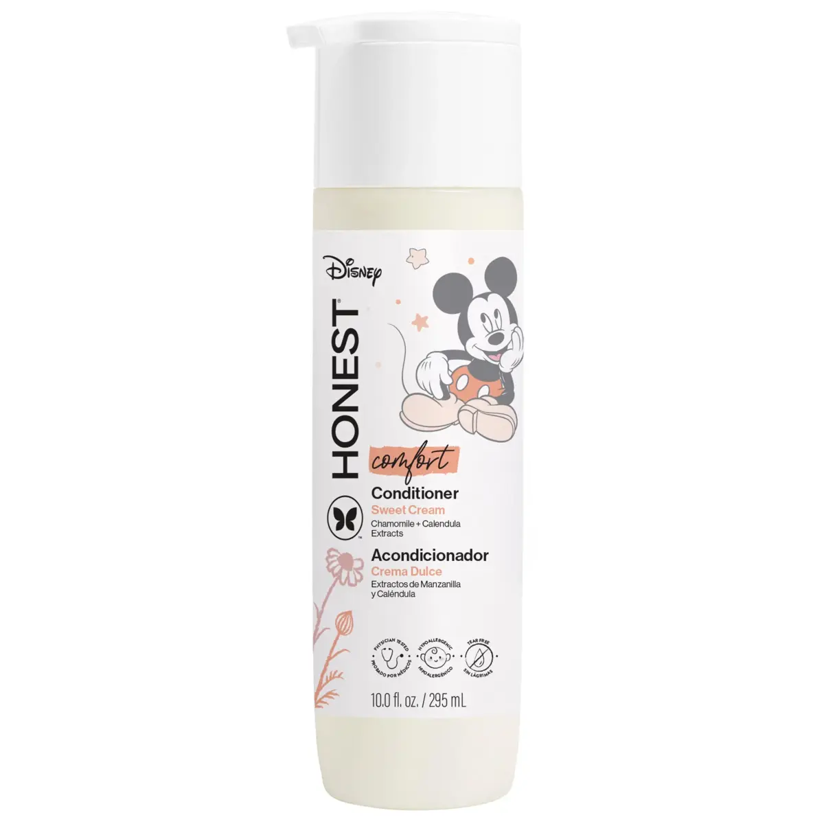 The Honest Company Disney Mickey Mouse Comfort Sweet Cream Conditioner 295ml (10 Fl Oz) | Tear-Free Formula for All Hair Types - main product image
