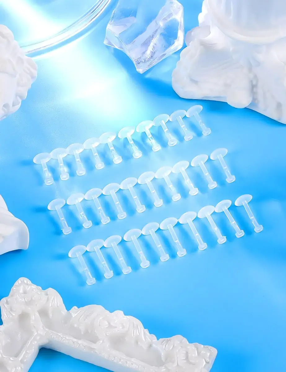 Lcolyoli Clear Nose Studs & Lip Rings 30PCS 18G | Retainers for Work, Surgery, MRI - view 5