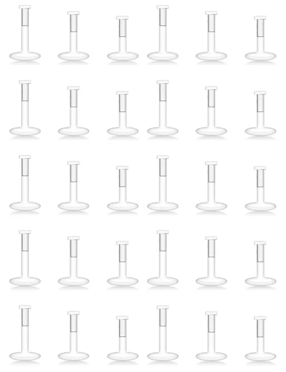 Lcolyoli Clear Nose Studs & Lip Rings 30PCS 18G | Retainers for Work, Surgery, MRI - main product image