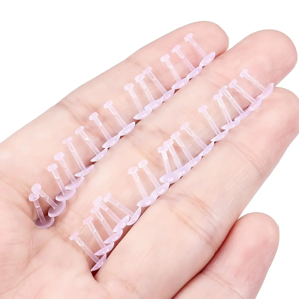 Lcolyoli 30PCS Clear Nose Studs Retainers 18G 6mm | Invisible Nose Pin for Work - view 4