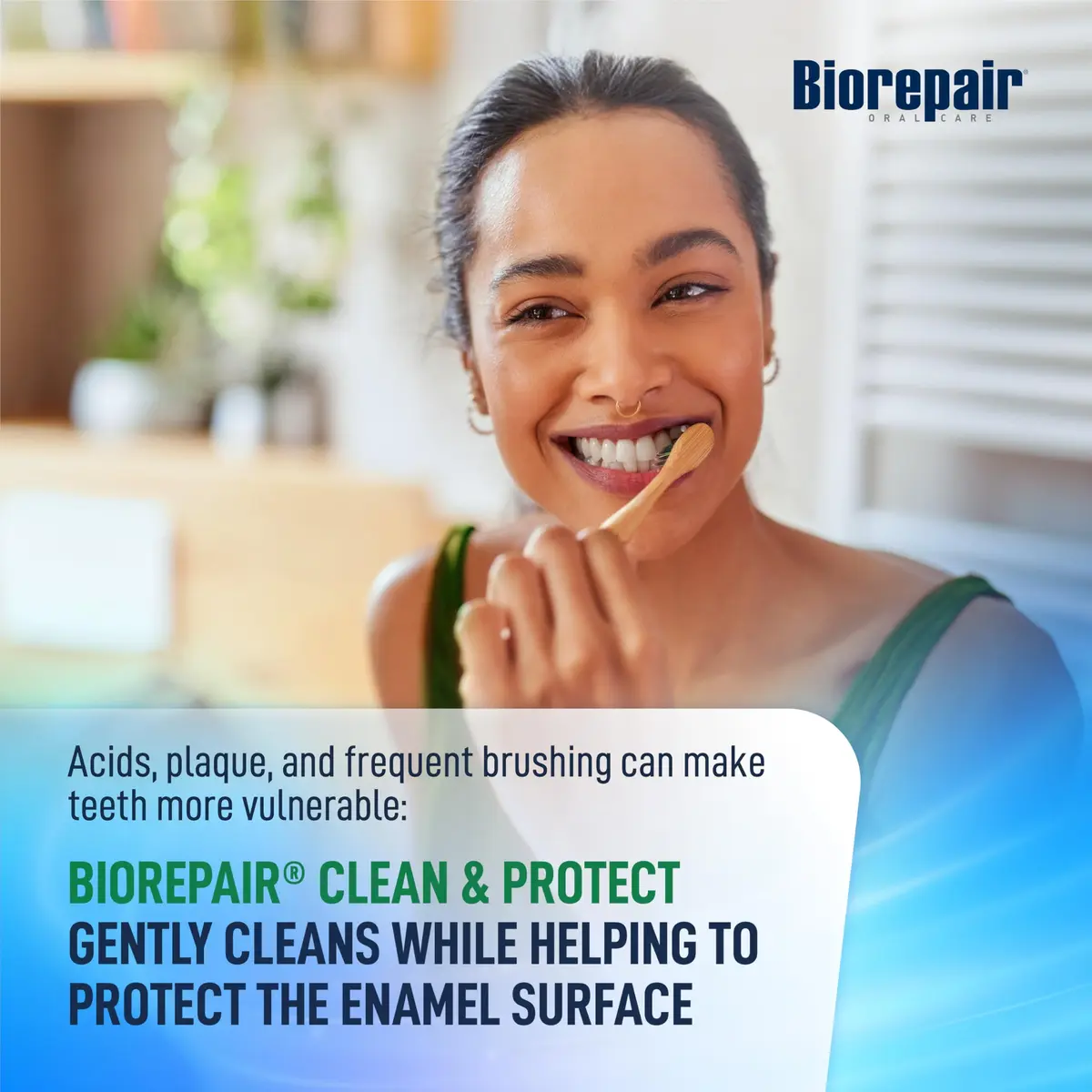 Biorepair Clean & Protect Hydroxyapatite Toothpaste 96g (3.39 Oz) | Fluoride-Free Enamel Care - view 3