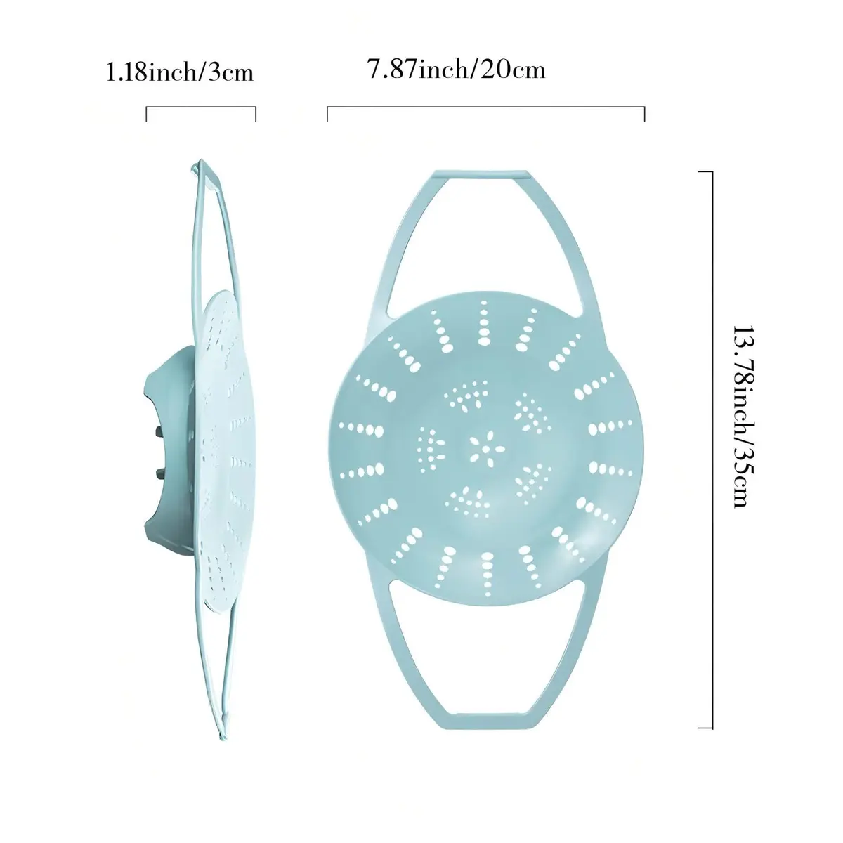 Vbvbip Collapsible Silicone Steamer Basket Small Size | Foldable Microwave Safe Kitchen Essential - view 2