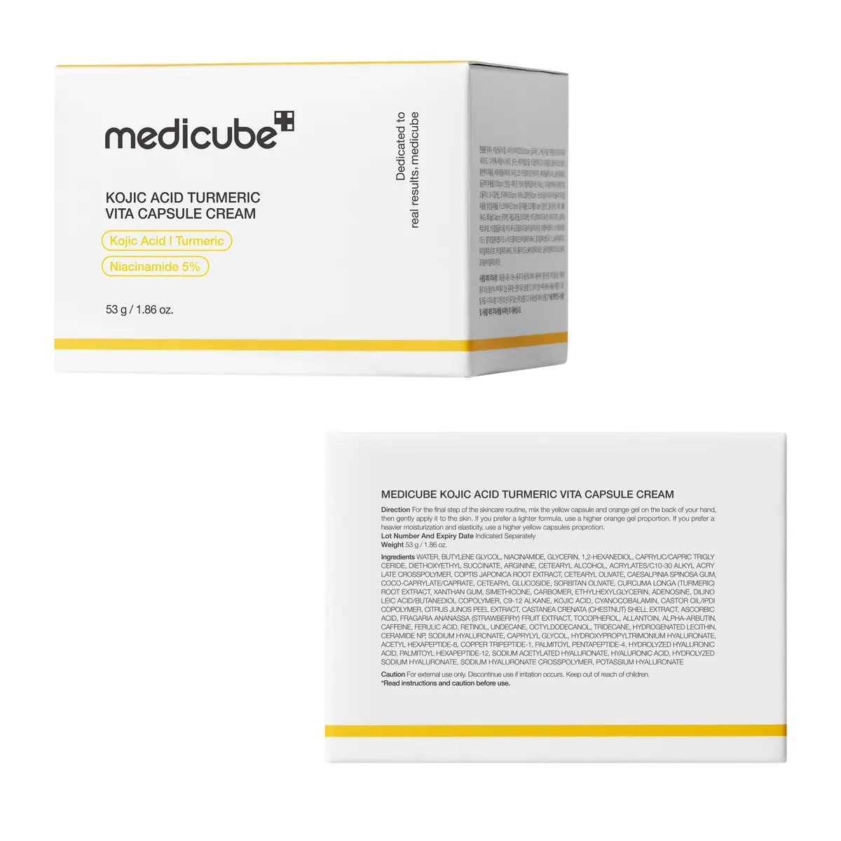 medicube Capsule Cream with Kojic Acid & Turmeric 53g (1.86 Oz) | Glow Hydration & Radiance - view 9