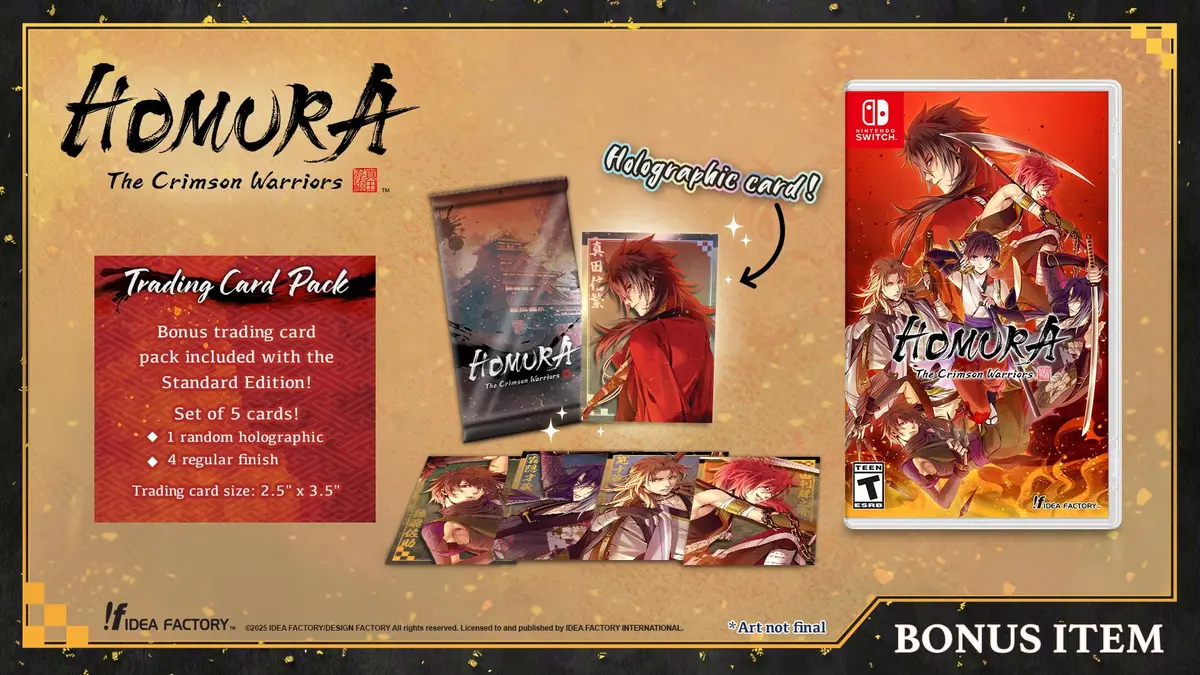 Idea Factory Homura: The Crimson Warriors Nintendo Switch | Visual Novel with Historical Fantasy (70-120 chars) - view 2